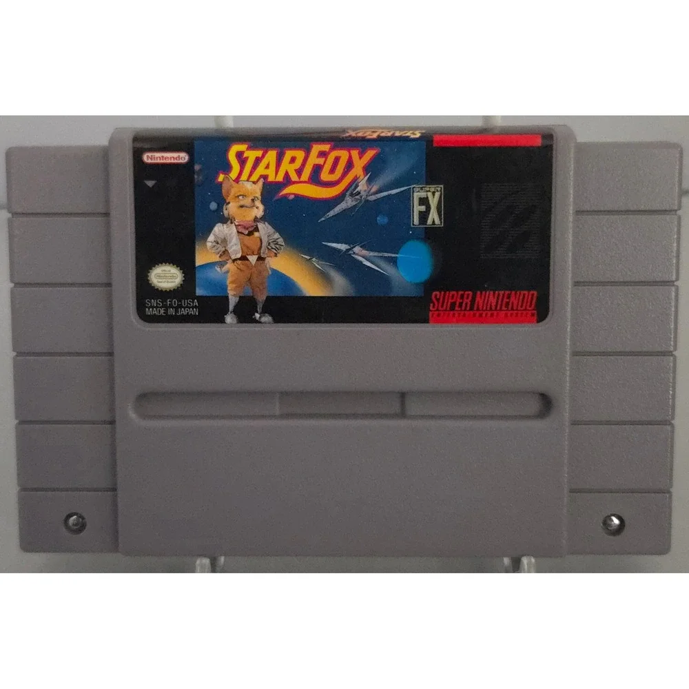 Nintendo SNS-006 Star Fox SNES Game with Manual, NTSC-U Super FX Chip